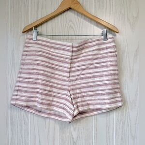 LOFT The Riviera Short Pink Multi Tweed with Shimmer Size 6 LNC
